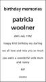 patricia woolner