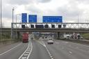 The M25 was closed after a protester gained access to an overhead gantry near Junction 30 on Wednesday, July 20