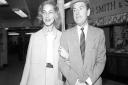 Kenneth More pictured in1959 with Lauren Bacall, his co-star in North West Frontier.Picture: PA