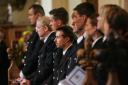 Police officers at the Barking Abbey service (pictures: Steve Poston)