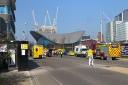 The LAS took 29 patients to hospital and assessed a further 48 at the scene following a 'major' incident at the London Aquatics Centre