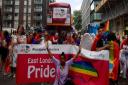 East London LGBT community at the 2015 London Gay Pride march
