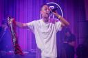 Loyle Carner on stage during Radio 1's Future Festival at Maida Vale Studios in 2016.
