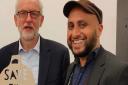 Puru Miah with former Labour leader Jeremy Corbyn. Picture: LDRS