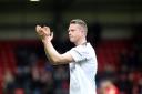 Halifax Town defender Nathan Clarke applauds the Leyton Orient fans on his return to Brisbane Road (pic: Simon O'Connor).
