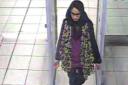 Shamima Begum going through Gatwick's security. Pic: Met Police