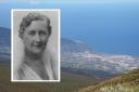 Agatha Christie [inset, courtesy of Mathew Prichard] and the scene at Tenerife
