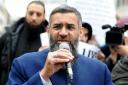 Anjem Choudary at the march against the drinking or sale of alcohol. Photo: David Mirzoeff