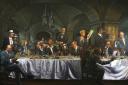 A painting of The Judgement of Paris dinner