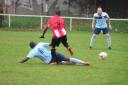 Action from the clash between Clapton and Barkingside (pic Tim Edwards)