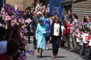 The Queen and Prince Philip at Mayflower Primary School in 2017