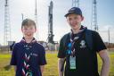 Craig Alexander, 14, from Reading and Simon Shemetilo, 16, (right) from Tower Hamlets, who had exclusive access to a space launch in Florida