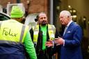 King Charles III visited the Poplar depot of food distribution charity The Felix Project