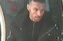 The Metropolitan Police has issued this image of a man they would like to speak to in connection with indecent exposure on the 329 bus in Palmers Green