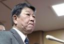 The Liberal Democratic Party’s Secretary General Toshimitsu Motegi (Kyodo News via AP)