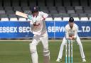 Michael Pepper in batting action for Essex during Essex CCC vs Lancashire CCC, Friendly Match Cricket at The Cloudfm County Ground on 25th March 2021