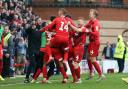 Leyton Orient players celebrate against Walsall (pic Simon O'Connor)