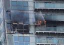 The fire broke out at The Relay Building in Whitechapel High Street