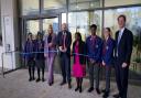 Mayor of Hackney, Philip Glanville, cut the ribbon to mark the official opening of the Shoreditch Park school