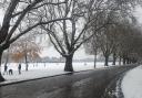 Victoria Park in the snow earlier this month