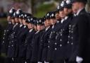 New police recruits at a passing out parade. Picture: PA