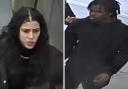 Police have released these images of two people they would like to speak with in connection to their investigation