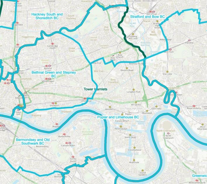 Tower Hamlets MP constituency boundary plans revealed