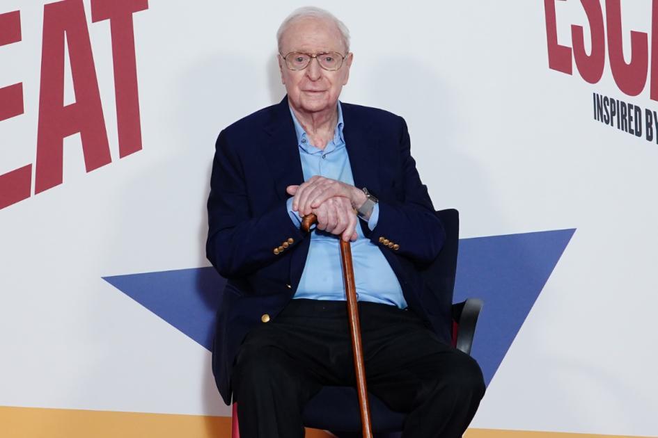 Sir Michael Caine makes rare public appearance at age 90
