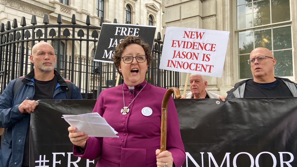 Protest outside Downing Street over Jason Moore murder conviction