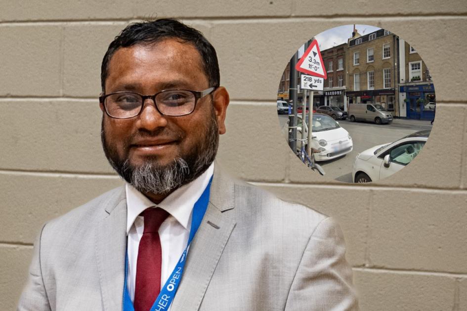 Car flips in Aldgate: Tower Hamlets councillor guides traffic