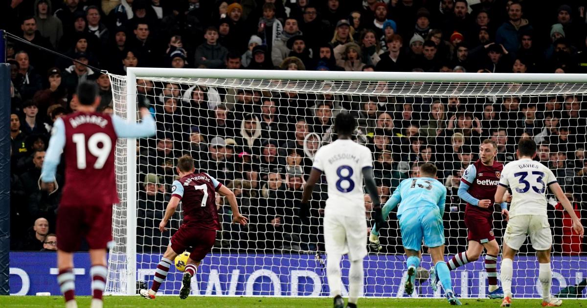 Tottenham 1-2 West Ham: Jarrod Bowen and James Ward-Prowse score in second  half to secure away win, Football News