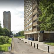 Around 40 firefighters were called to a block of flats on Daling Way in Bow