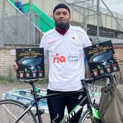 Barking man Emdad Rahman, who started the Bookbike London project.
