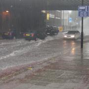 Flooding on Cambridge Heath Road