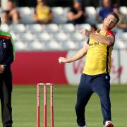 Jimmy Neesham of Essex in bowling action during Essex Eagles vs Glamorgan, Vitality Blast T20 Cricket at The Cloudfm County Ground on 1st July 2021