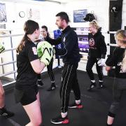 A boxing class in London