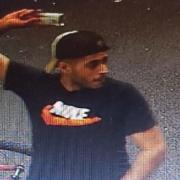 A CCTV image shows a man police wish to trace following a Shoreditch incident