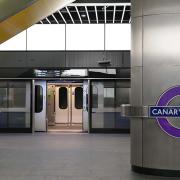 A platform at Canary Wharf Elizabeth line station, which has been handed over to TfL by Crossrail ahead of opening