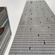 A fire broke out in a flat on the 37th floor of a building in Marsh Wall, Isle of Dogs.