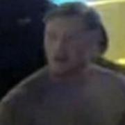 Officers investigating an assault outside a bar on Curtain Road wish to speak to this man