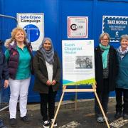 Members of Sarah Chapman's family attended the name unveiling, along with Bow West councillors Asma Begum and Val Whitehead