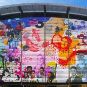 The new 40ft mural at Bethnal Green's Rich Mix arts centre