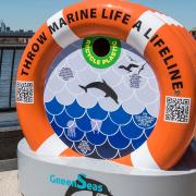 Thames 'lifebuoy' hint about plastic waste ending up at sea.
