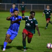 Redbridge and Sporting Bengal United in action at Oakside (Pic: Tim Edwards)