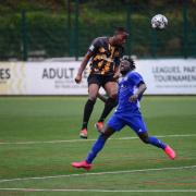 Action from the pre-season friendly between Hackney Wick and Sporting Bengal (pic Tim Edwards)