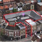 Aerial shot of proposed Time Out Market at 106 Commercial Street. Picture: JEREMY FREEDMAN
