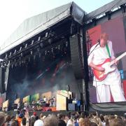 Hot Chip on stage at All Points East in Victoria Park. Picture: Ramzy Alwakeel