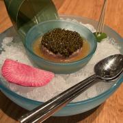 Toro tartare with caviar at Nobu Shoreditch