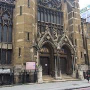 The club's entrance can be found to the left of the church, which is in the Whitechapel area