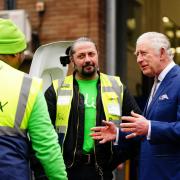 King Charles III visited the Poplar depot of food distribution charity The Felix Project